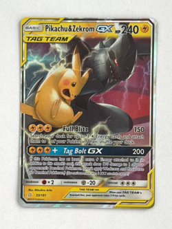 Pokemon TCG Pikachu & Zekrom GX 33/181 Ultra Rare SM - Team Up - Image 1