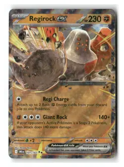 Regirock ex 101/182 Double Rare Destined Rivals Pokemon Near Mint - Image 1
