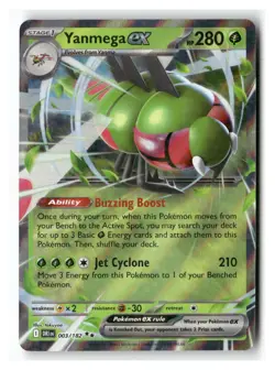 Yanmega ex 003/182 Double Rare Destined Rivals Pokemon Near Mint - Image 1