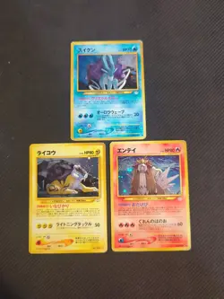 Suicune Entei Raikou Japanese Neo 3 Revelation Holo Rare Pokemon - Image 1