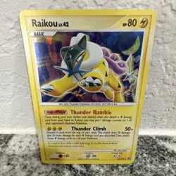 Pokemon Raikou Cracked Ice Holo Miscellaneous 016/132 Basic HP 80 - Image 1