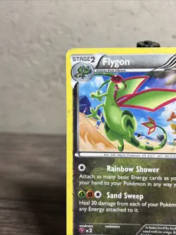 Flygon 76/111 XY-Furious Fists Reverse Holo-Pokemon TCG-Fast Shipping-Played! - Image 2
