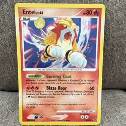 Pokemon Entei Holo Rare Secret Wonders 4/132 Basic HP 80 Blaze Roar - Image 1