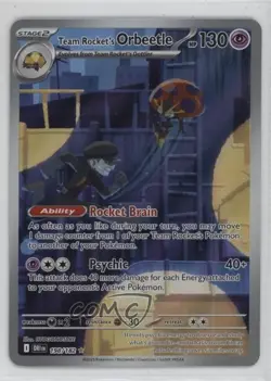 Team Rocket's Orbeetle Illustration Rare Pokemon Destined Rivals (DRI) #198 - Image 1