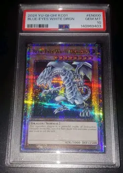 YU-GI-OH! PSA 10 Blue Eyes White Dragon Quarter Century KC01 Kaiba 25th... - Image 1
