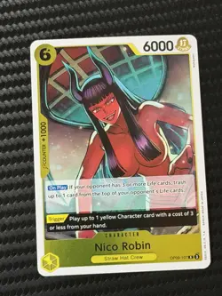 Nico Robin OP09-107 R - One Piece TCG Foil Emperors in the New World Near Mint - Image 1