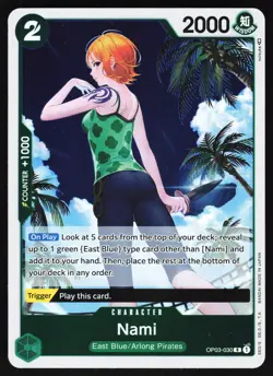 Nami (030) OP03-030 One Piece TCG Foil R NM - Image 1