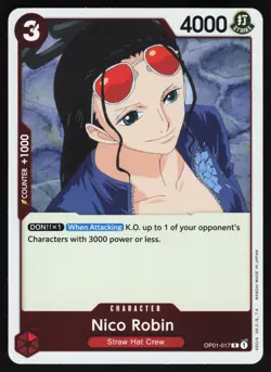 Nico Robin OP01-017 One Piece TCG Foil R NM - Image 1