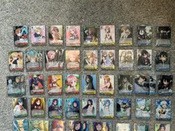 Weiss Schwarz Sword Art Online 63 card lot. Swimsuit Sinon sleeves included - Image 2