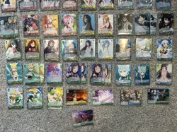 Weiss Schwarz Sword Art Online 63 card lot. Swimsuit Sinon sleeves included - Image 3