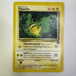 Pikachu #27 Black Star Promo 2000 Pokemon TCG Card – Vintage LP - Image 1