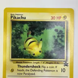 Pikachu #27 Black Star Promo 2000 Pokemon TCG Card – Vintage LP - Image 2