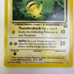 Pikachu #27 Black Star Promo 2000 Pokemon TCG Card – Vintage LP - Image 3