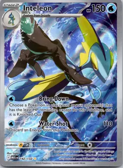 Inteleon 132/142 NM Pokemon Card TCG Mega Evolution - Image 1
