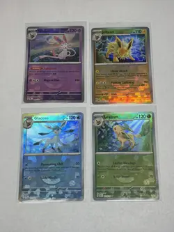 Pokemon Prismatic Evolutions 8 Card Eeveelution Poke Ball Holo Set NEAR MINT - Image 3