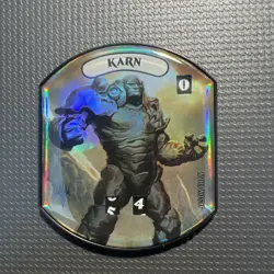MTG - Karn - Foil - Ultra Pro - Relic Token - 2018 - Image 1