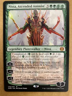 MTG 1x Nissa, Ascended Animist # 175 Phyrexia: All Will Be One Magic the NM - Image 1