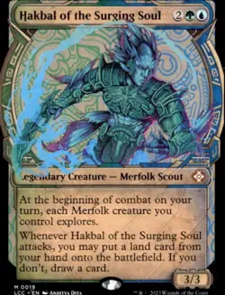 Magic the Gathering MTG - Hakbal of the Surging Soul Commander Ixalan Mythic #19 - Image 1