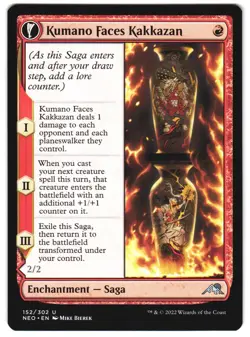 Kumano Faces Kakkazan 152 Kamigawa: Neon Dynasty NM MTG - Image 1