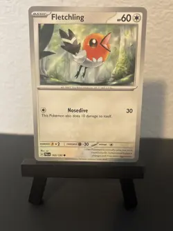 Pokemon Fletchling, Flechinder, Talonflame Evolution Line-3 Card Set-Pokemon TCG - Image 2