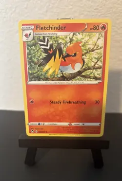 Pokemon Fletchling, Flechinder, Talonflame Evolution Line-3 Card Set-Pokemon TCG - Image 3