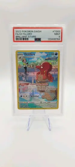 Pokemon TCG: Octillery TG03/TG30 - Brilliant Stars-Ultra Rare PSA 9 - Image 1