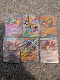 Pokemon Ascended Heroes Lot Of 6: Wattrel 231 Mega Gardevoir EX Stunfisk EX - Image 1