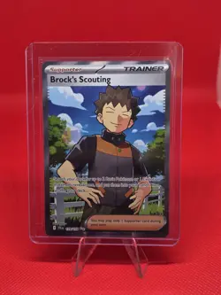 Pokemon TCG Brock's Scouting 179/159 Sv09: Journey Together Holo - Image 1