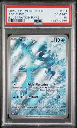 ARTICUNO #161/159 PSA 10 • 2025 Pokemon S&V Journey Together JTG EN GEM MINT IR - Image 1