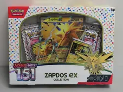 2023 Pokemon Scarlet & Violet 151 Zapdos ex Collection Factory Sealed Box - Image 1
