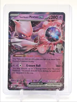 TEAM ROCKET'S MEWTWO EX 2025 POKEMON DESTINED RIVALS DOUBLE RARE 081 Q5550 - Image 1