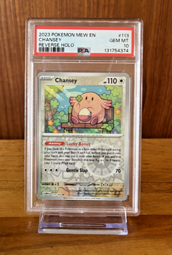 Pokemon Chansey 113/165 Scarlet & Violet 151 Holo PSA GEM MT 10 (Low Pop!) - Image 1