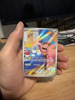 Pokemon TCG Lickitung 180/162 IR Illustration Rare Temporal Forces - Image 1