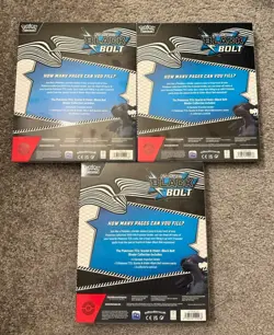 Pokemon Black Bolt Binder Collection New Sealed LOT of 3 - Image 2