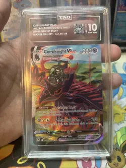 Pokemon Corviknight Vmax TG19/TG30 Silver Tempest TAG 10 Gem Mint - Image 4