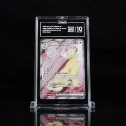 2025 POKEMON DESTINED RIVALS #219/182 TEAM ROCKET'S PERSIAN EX ULTRA RARE TAG 10 - Image 1