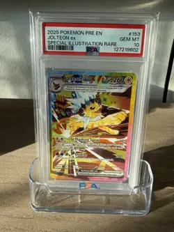 2025 POKEMON PRE EN JOLTEON ex SPECIAL ILLUSTRATION RARE PSA 10 GEM MINT - Image 1
