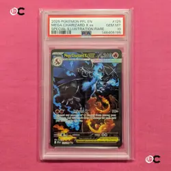 2025 Pokemon Mega Charizard X EX 125/094 SIR PSA 10 GEM MINT - Image 1