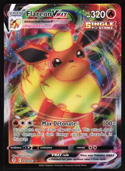 Flareon VMAX 018/203 Pokemon SWSH07: Evolving Skies Holo Ultra Rare NM - Image 1