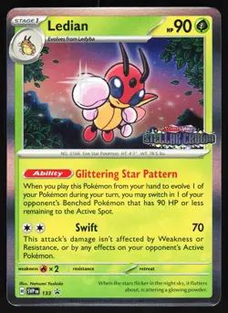Ledian - (Prerelease) 133 Pokemon SV: Scarlet & Violet STAMPED Promo NM - Image 1