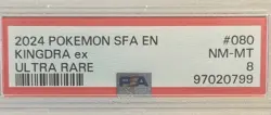 KINGDA ex- 2024 Pokemon SFA EN - Ultra Rare - #080 - PSA: NM-MT 8 - Image 3
