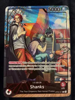 SHANKS (LEADER) - FOIL / 2025 PSA MAGAZINE PROMO - ONE PIECE OP09-001 - Image 1