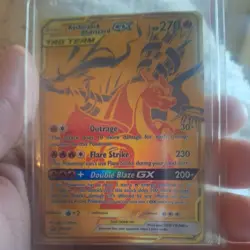 Reshiram & Charizard GX SM247 Sun & Moon Tag Team Holo Pokemon Card NM - Image 1