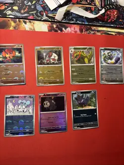 Pokemon Card Lot Pokeball Pattern Holo (7 Cards) - Image 1