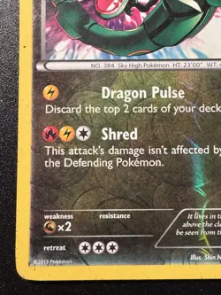 Rayquaza 93/113 BW Legendary Treasures Pokemon Card Reverse Holo Foil Rare HP - Image 5