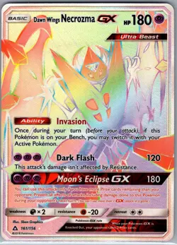 Dawn Wings Necrozma GX 161/156 SM - Ultra Prism - Pokemon Card - NM - Image 1