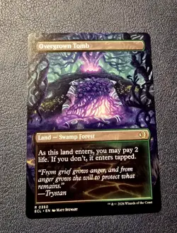 MTG Lorwyn Eclipsed Overgrown Tomb (Borderless) Regular 0350 - Image 1