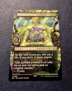 MTG Lorwyn Eclipsed Overgrown Tomb (Borderless) Regular 0350 - Image 2