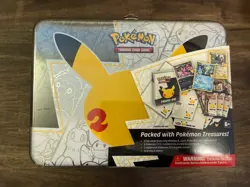 Pokemon 25th Anniversary Celebrations Treasure Chest Lunchbox Tin NEW/SEALED - Image 1