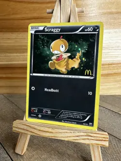 Pokemon McDonald's Promos 2012 Promo,Stamped,Confetti Holo Scraggy #010/012 LP - Image 1